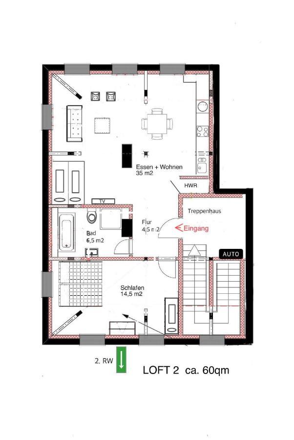 Ferienwohnung Loft 2 Варел Екстериор снимка